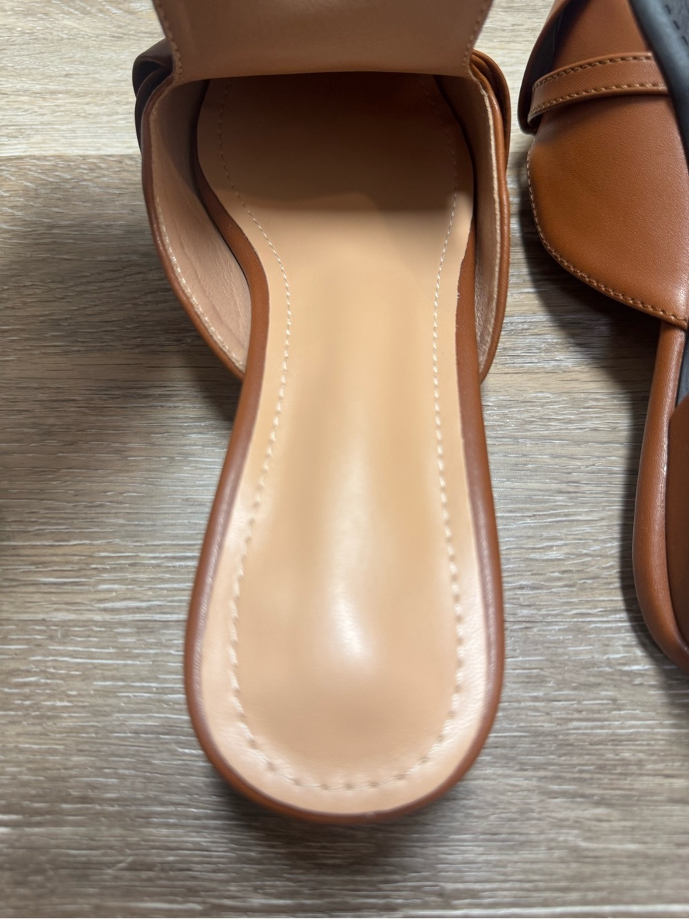 Backless slip on mule in brown - Picture 11 of 12